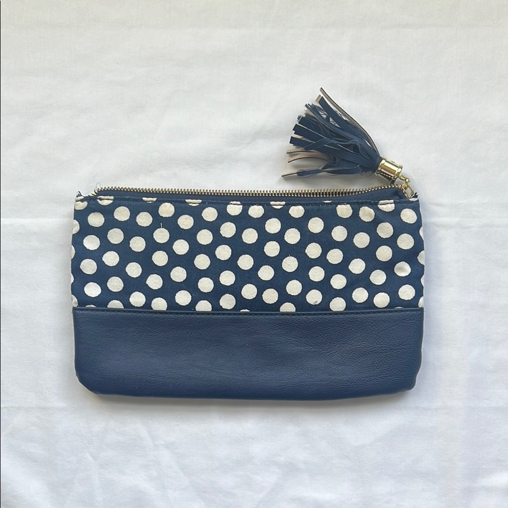 Polka Dot Clutch with Tassel